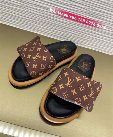 louis vuitton suede slipper replica|louis vuitton slippers female.